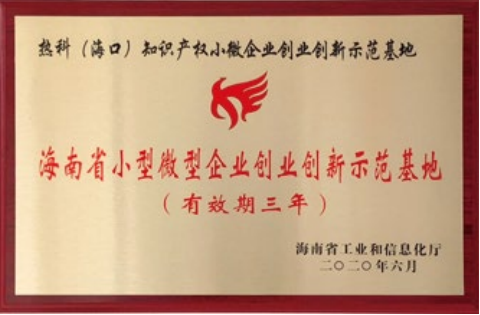 海南省小型微型企业创业创新示范基地